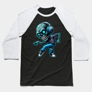 Zombie With Headphone Baseball T-Shirt